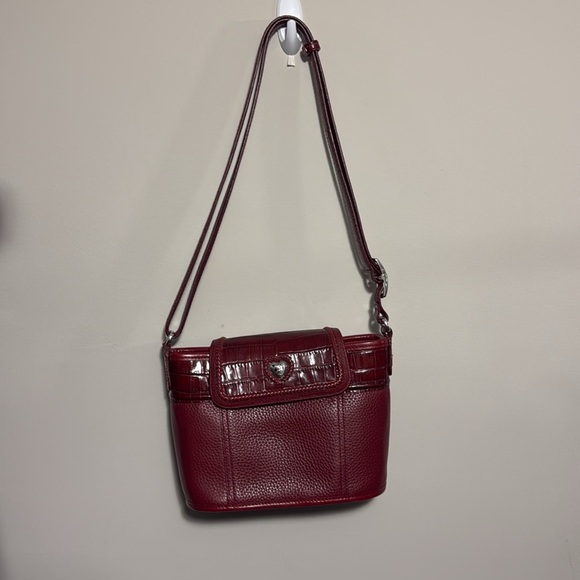 Red croc leather bag - Picture 3 of 5